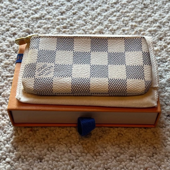 Louis Vuitton Damier Azur Key Coin Pouch Cles - Picture 8 of 15